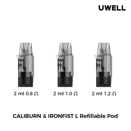 Uwell Caliburn & Ironfist L Replacement Pods 2/PK [CRC Version] - Vapeshop Mania