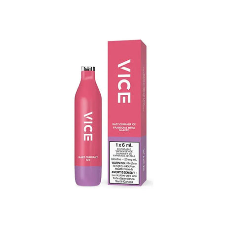 Shop VICE 2500 Disposable - Razz Currant Ice - at Vapeshop Mania
