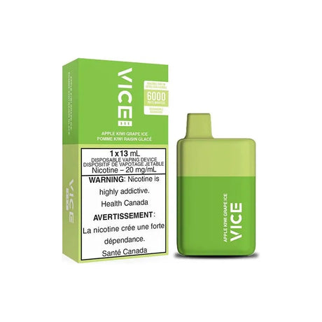 VICE BOX 6000 Disposable - Apple Kiwi Grape Ice - Vapeshop Mania