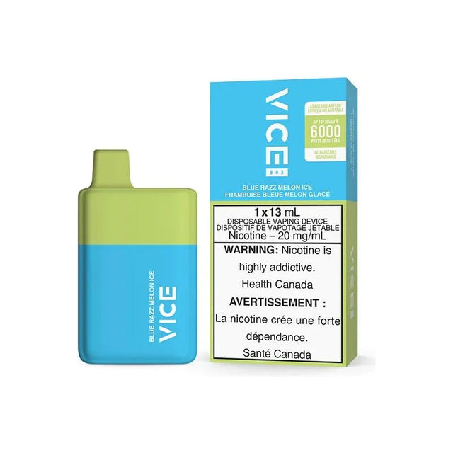 VICE BOX 6000 Disposable - Blue Razz Melon Ice - Vapeshop Mania