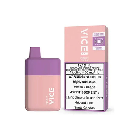VICE BOX 6000 Disposable - Peach T - Vapeshop Mania
