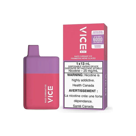 VICE BOX 6000 Disposable - Razz Currant Ice - Vapeshop Mania